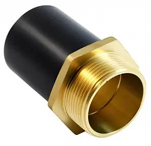Переход ПЭ/латунь с внешней резьбой 25-3/4" SDR11 (FOX) 1